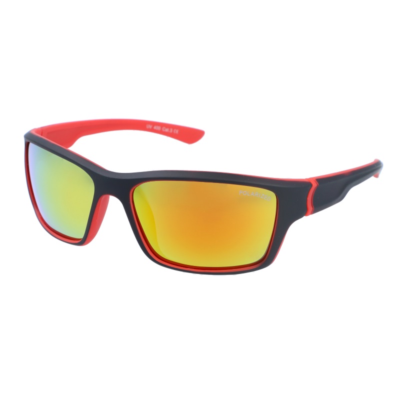 SPEED polarized - 154L black/red/orange športové polarizačné slnečné okuliare