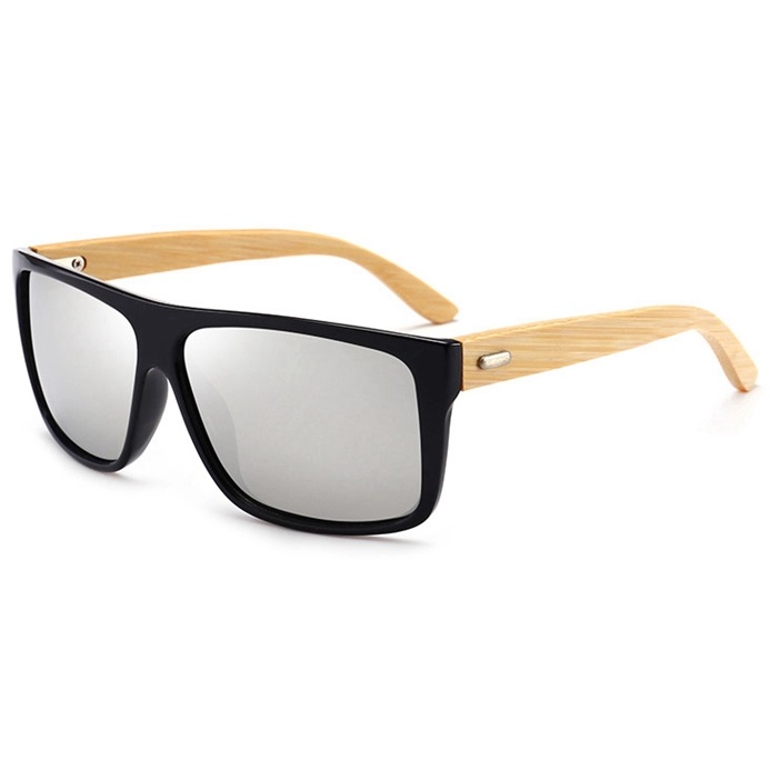 Polarone's A0401 silver bamboo polarizačné slnečné okuliare